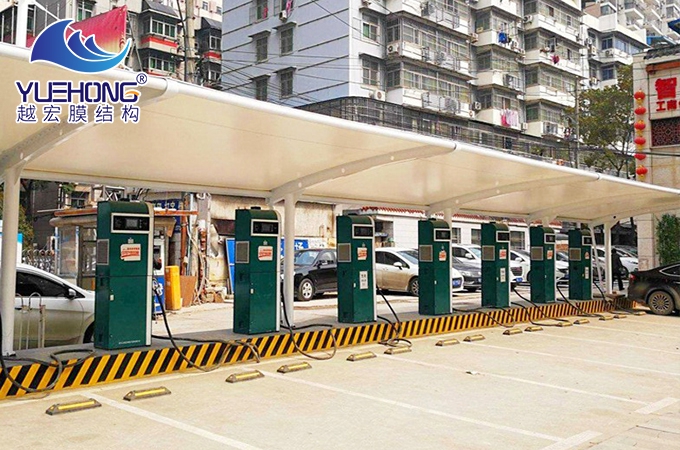 膜結(jié)構(gòu)充電樁棚