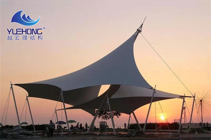 沙灘膜結(jié)構(gòu)景觀棚