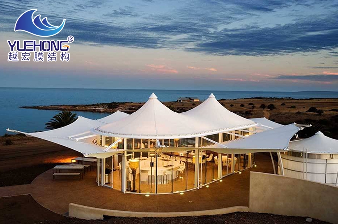 戶外餐廳膜結構景觀棚
